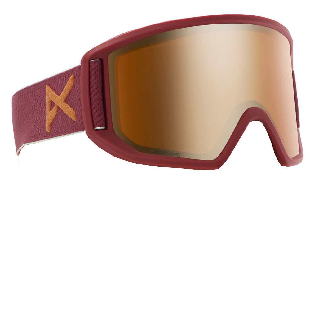 スキー・スノーボードアクセサリー anon RELAPSE MFI SONAR BRONZE Anon Relapse Snowboard/Ski Goggles - Maroon/Sonar Bronze – Ocean