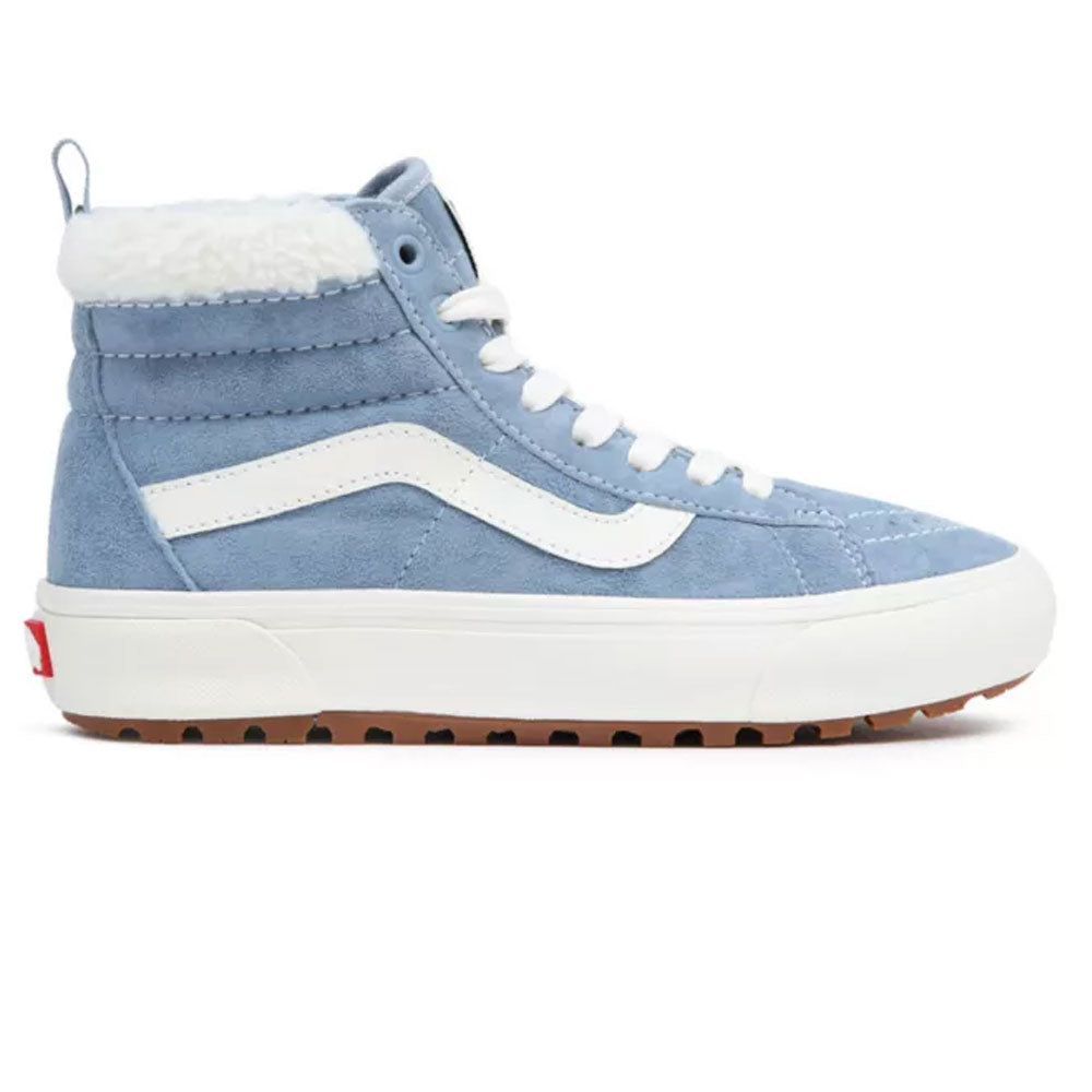 Vans Womens Sk8 Hi MTE Trainers Suede/Sherpa Ashley Blue – Ocean
