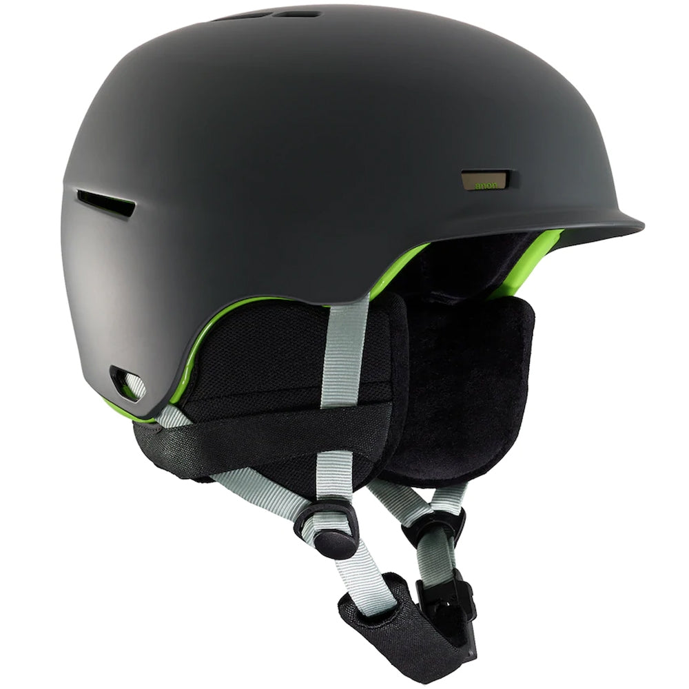 anon mens highwire snowboard helmet with brim lay back gray Rodan MIPS S White Shell 360 BOA Fit System integrates a fit dial directly into the helmet and provides for micro adjustments in a complete halo around the wearers head Passive ventilation channels integrated into the helmet draw fresh air in the front and pull moisture out the back. Anon Logan WaveCel Helmet Black
