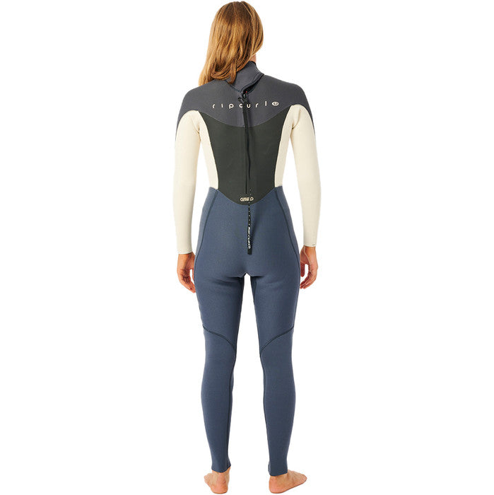 Rip Curl Womens Omega 4/3mm Back Zip Wetsuit - Charcoal Grey