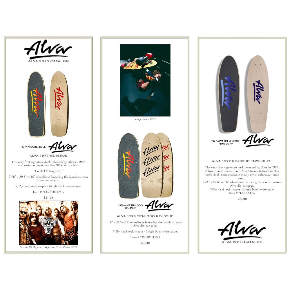 Alva 1977 Twilight Re-Issue Skateboard Deck