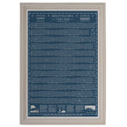 Beach of Brighton 2026 Tide Poster Blue