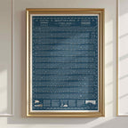 Beach of Brighton 2026 Tide Poster Blue