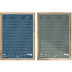 Beach of Brighton 2026 Tide Poster Blue