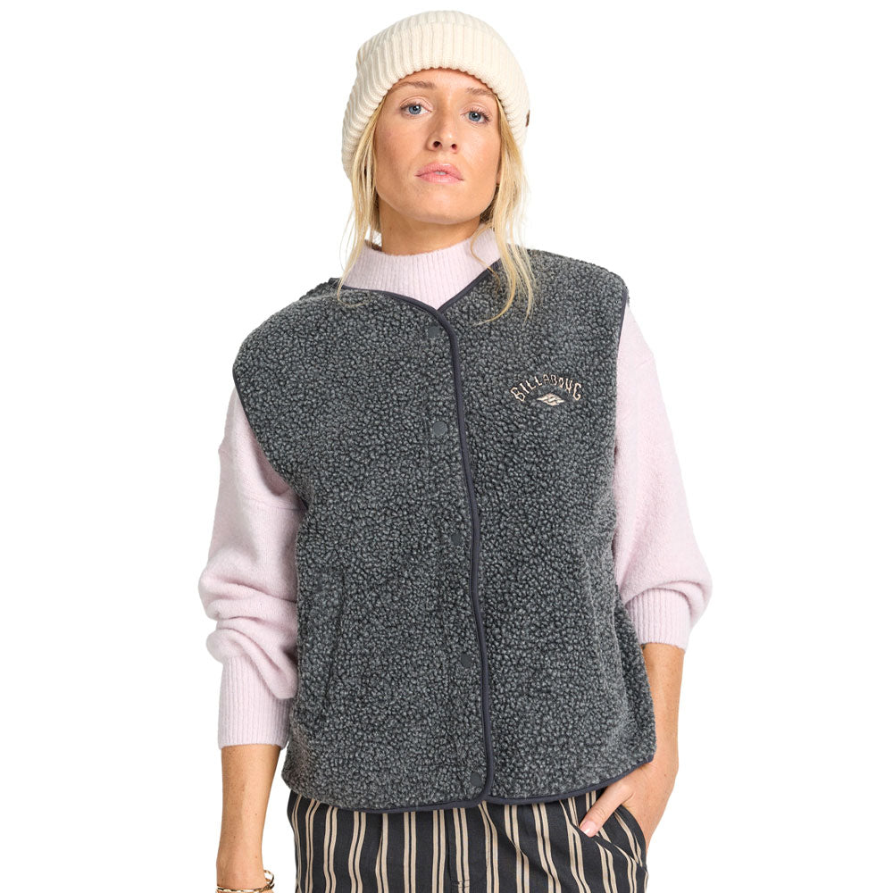 Billabong Womens Be Happy Polar Fleece Vest