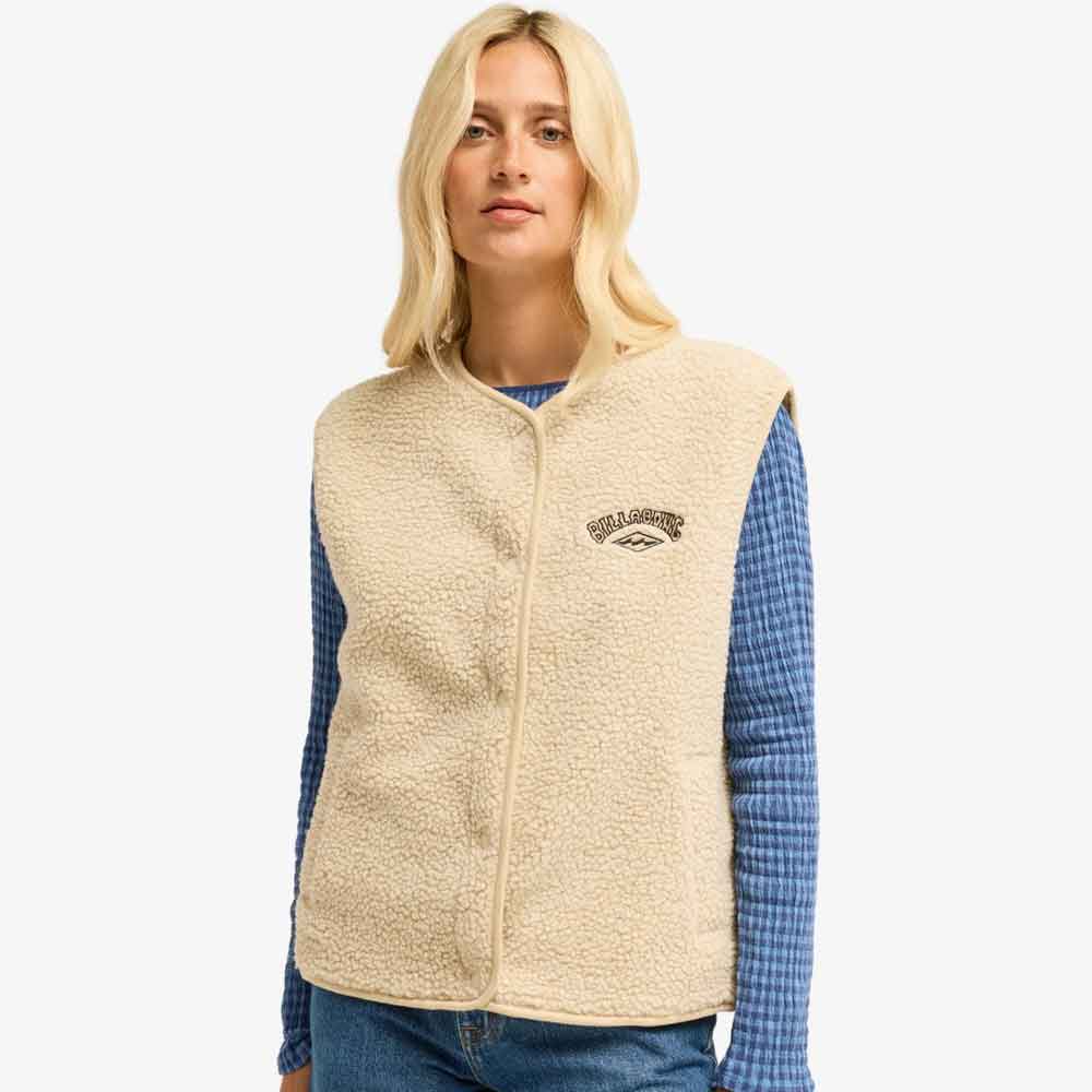 Billabong Womens Be Happy Polar Fleece Vest