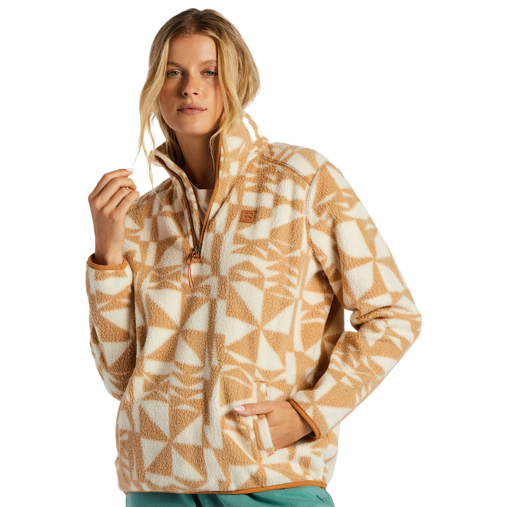 Billabong Womens Boundary Mock 3 Fleece