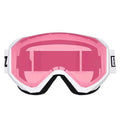 Bliz Liner Junior White Black Logo Snow Goggle  - Pink Lens