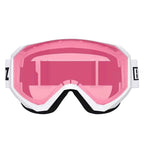 Bliz Liner Junior White Black Logo Snow Goggle  - Pink Lens