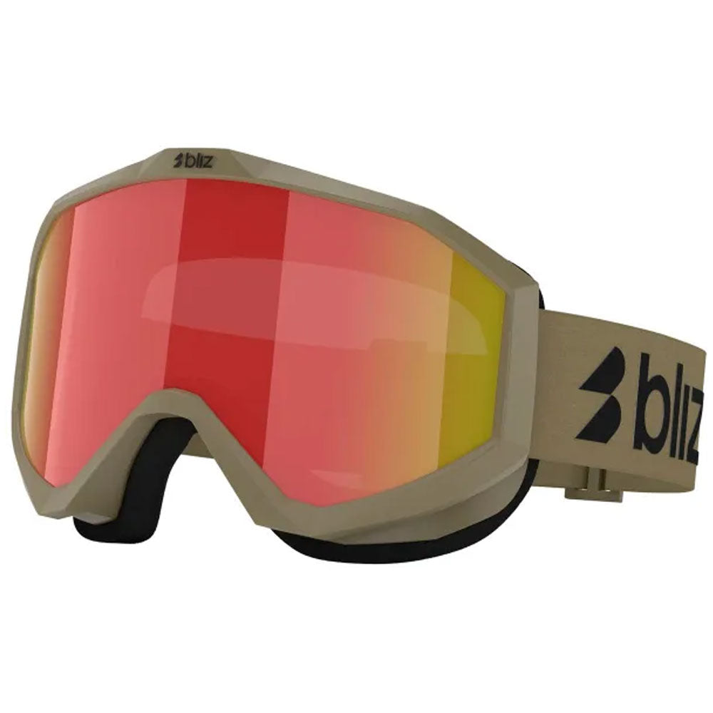 Bliz Liner Matte Camo Green Snow Goggle  - Brown Red Multi Lens