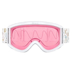 Bliz Pixie Junior Matte White Snow Goggle  - Pink Lens