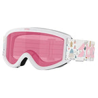 Bliz Pixie Junior Matte White Snow Goggle  - Pink Lens
