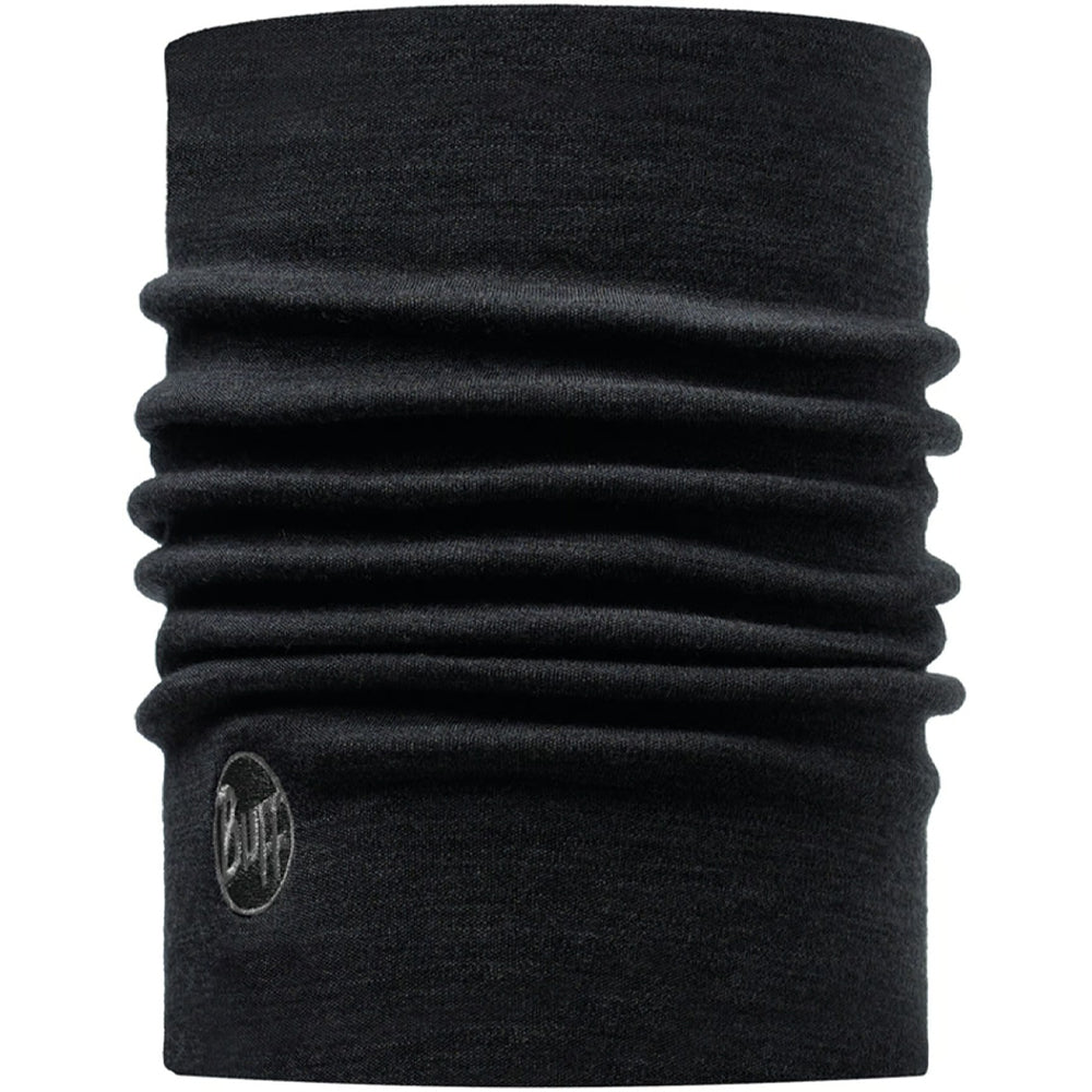 Buff Merino Heavyweight Neck Warmer Black