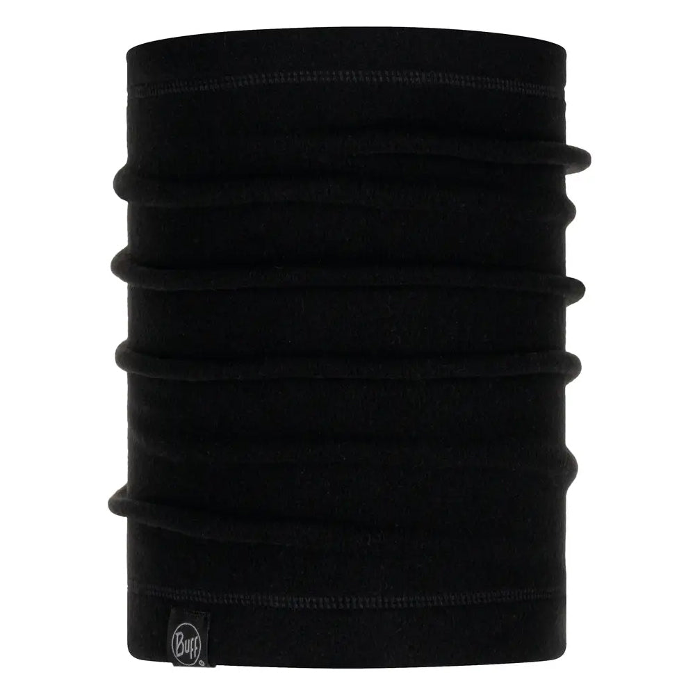 Buff Polar Neckwarmer Solid Neck Warmer Black