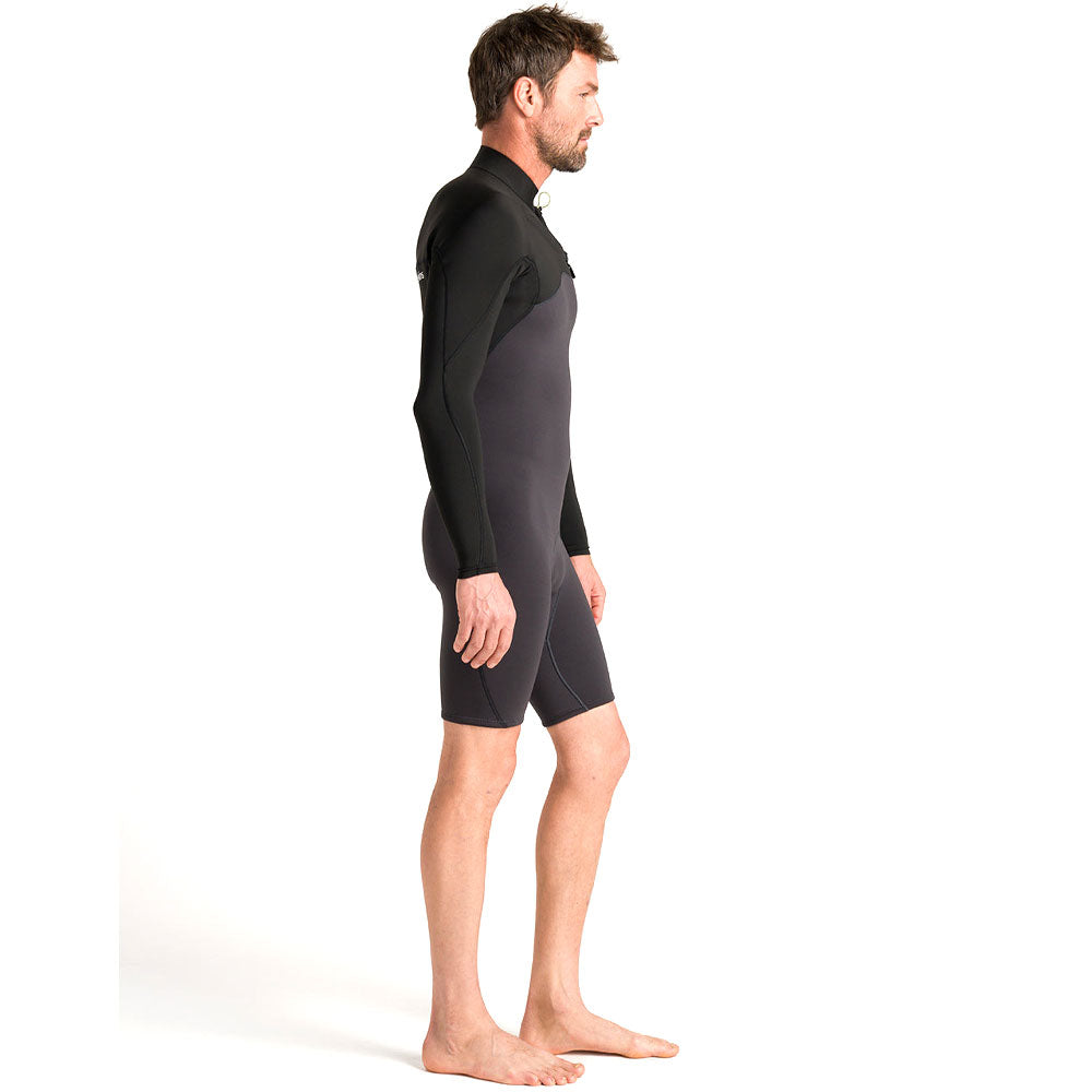 C SKINS NuWave Session Lite 2mm Chest Zip Longsleeve Shortie