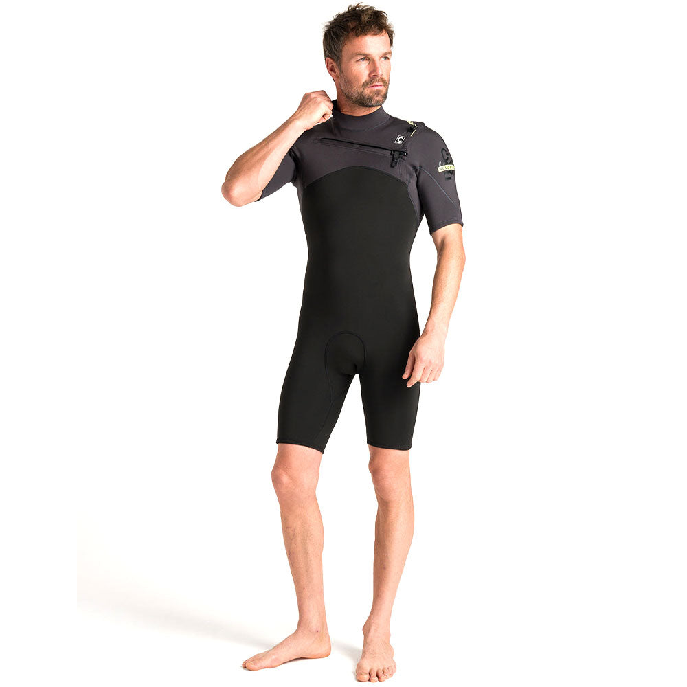 C SKINS NuWave Session Lite 2mm Chest Zip Shorti Wetsuit