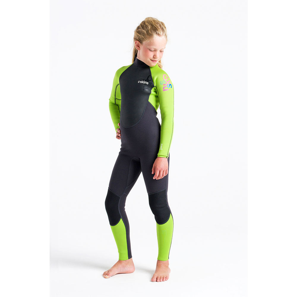 C-Skins Junior Element 3/2 Wetsuit - Anthracite Lime
