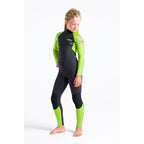 C-Skins Junior Element 3/2 Wetsuit - Anthracite Lime