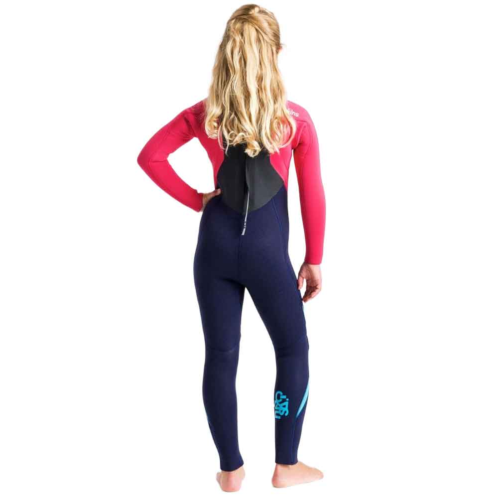 C-Skins Junior Legend 4/3mm Back Zip Wetsuit Slate / Coral
