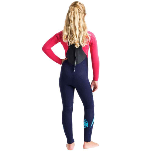 C-Skins Junior Legend 4/3mm Back Zip Wetsuit Slate / Coral