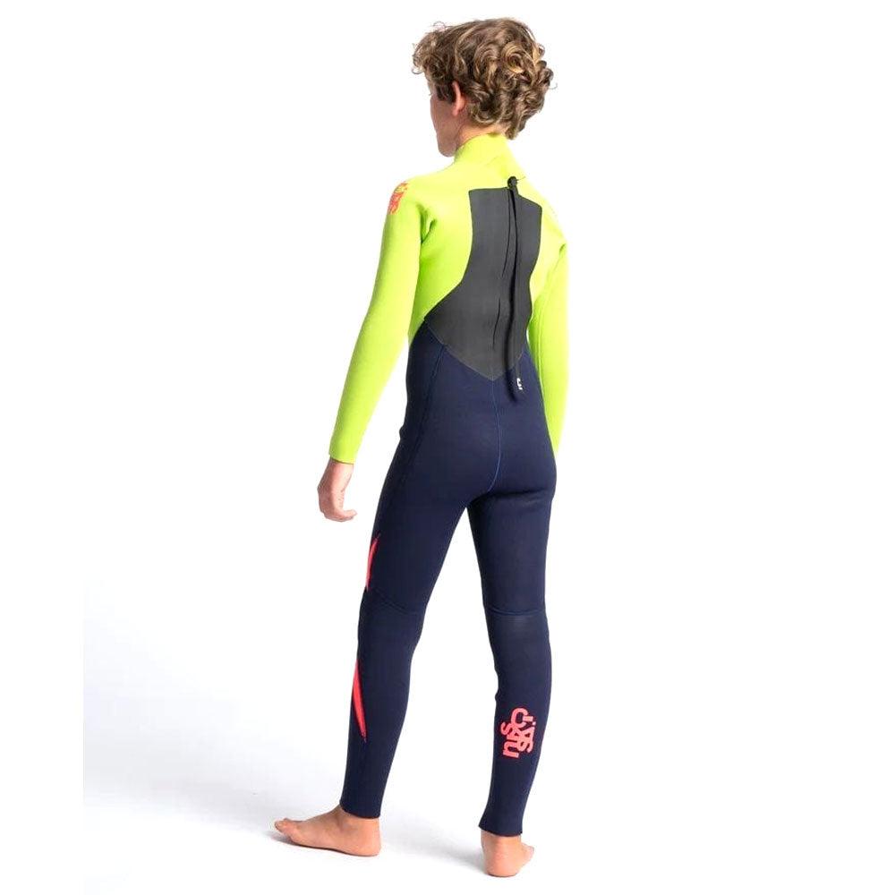C-Skins Junior Legend 4/3mm Back Zip Wetsuit  - Slate/Navy