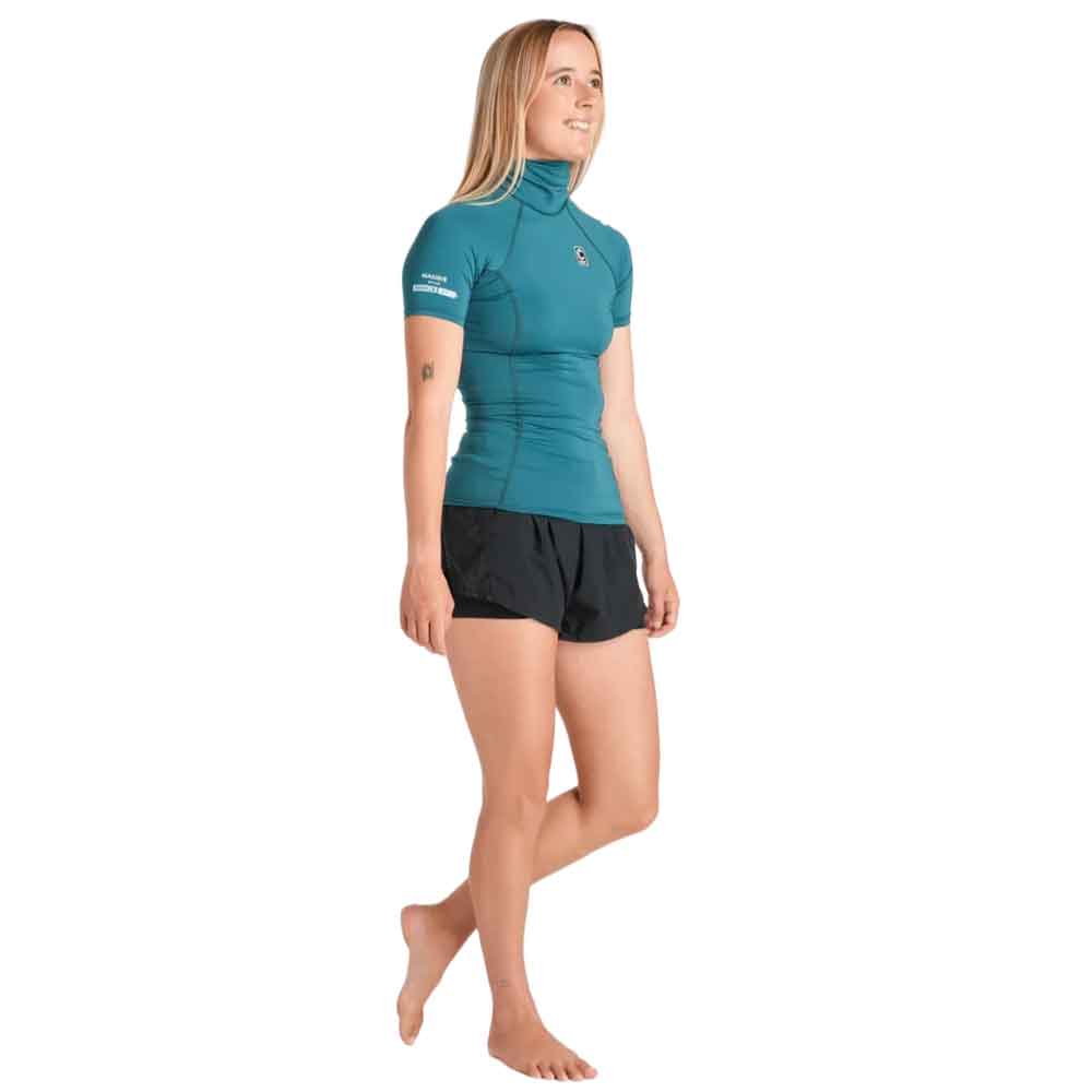 C-Skins NuWave Rash X Womens Emerald Light Blue