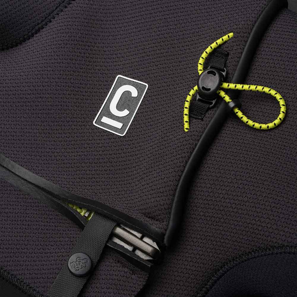 C-Skins NuWave ReWired 5/4 Hooded Wetsuit Black / Meteor / Lime