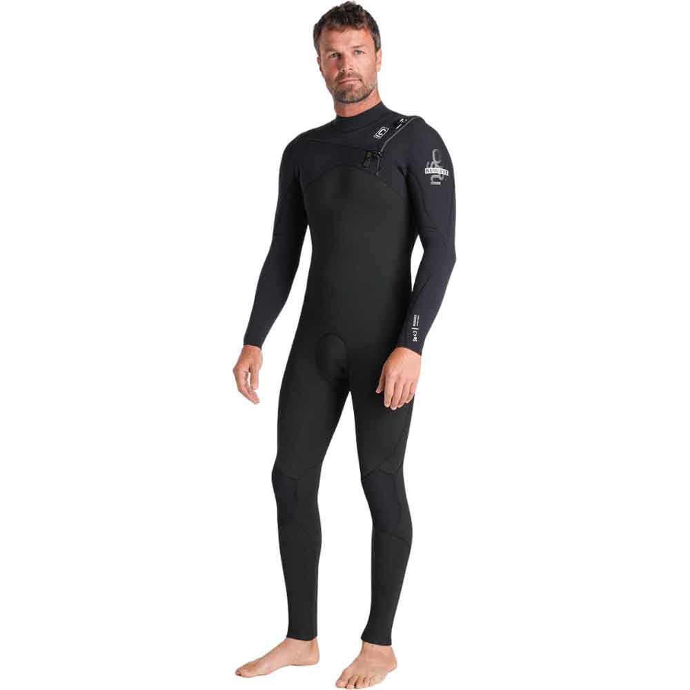 C-Skins NuWave Session 4/3mm Mens GBS Chest Zip Black / Black