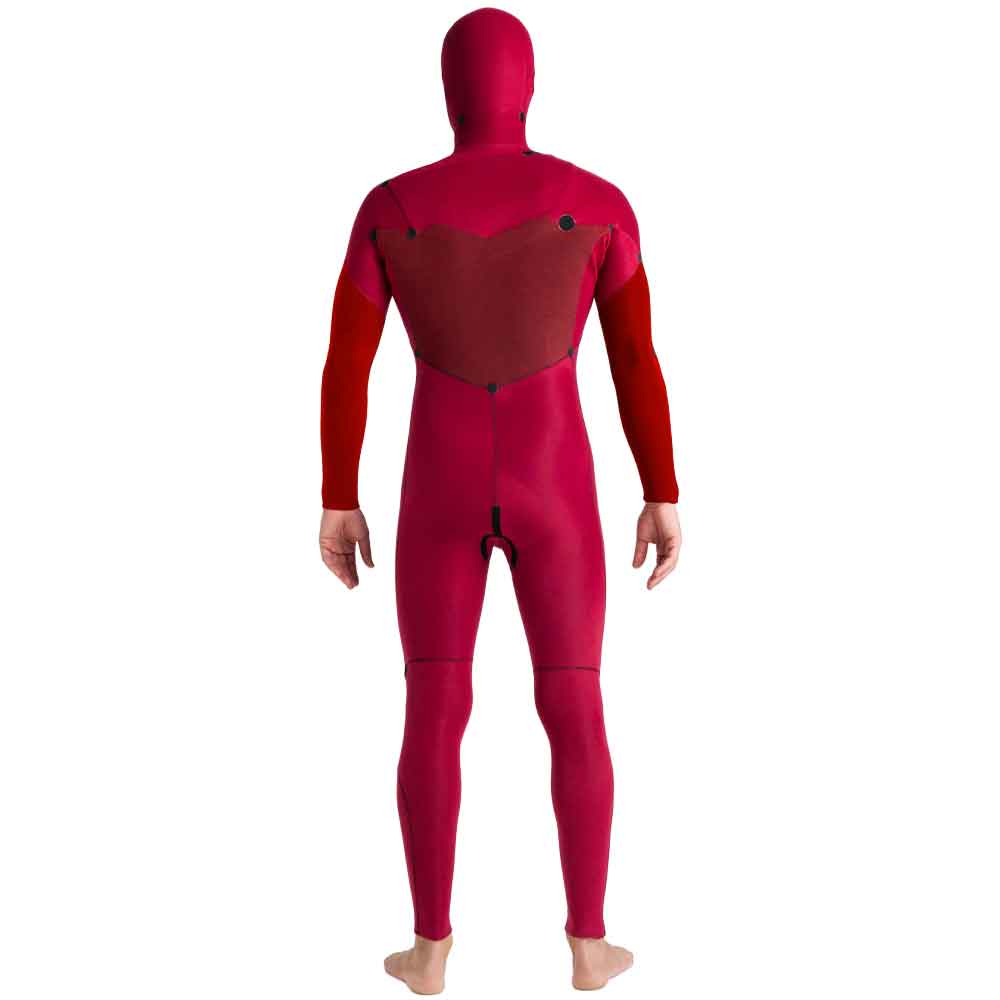 C-Skins NuWave Session 5/4/3 Hooded Wetsuit Black / Red