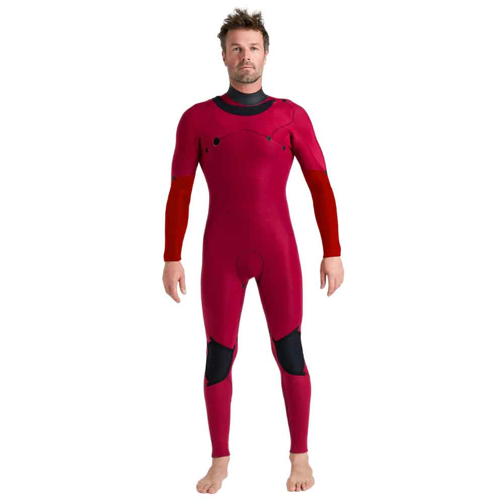 C-Skins NuWave Session 5/4/3mm Chest Zip Wetsuit Black Red