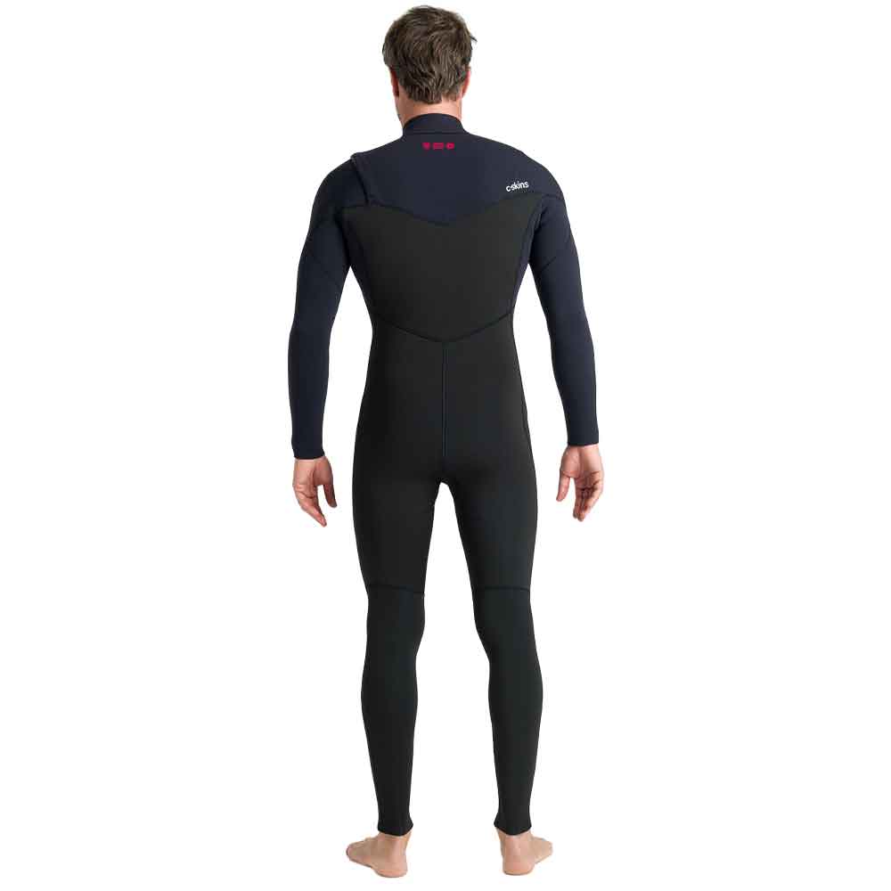 C-Skins NuWave Session 5/4/3mm Chest Zip Wetsuit Black Red