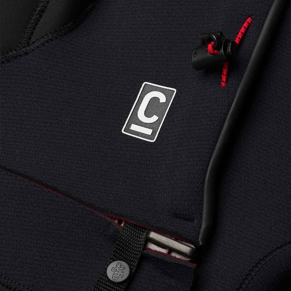 C-Skins NuWave Session 5/4/3mm Chest Zip Wetsuit Black Red
