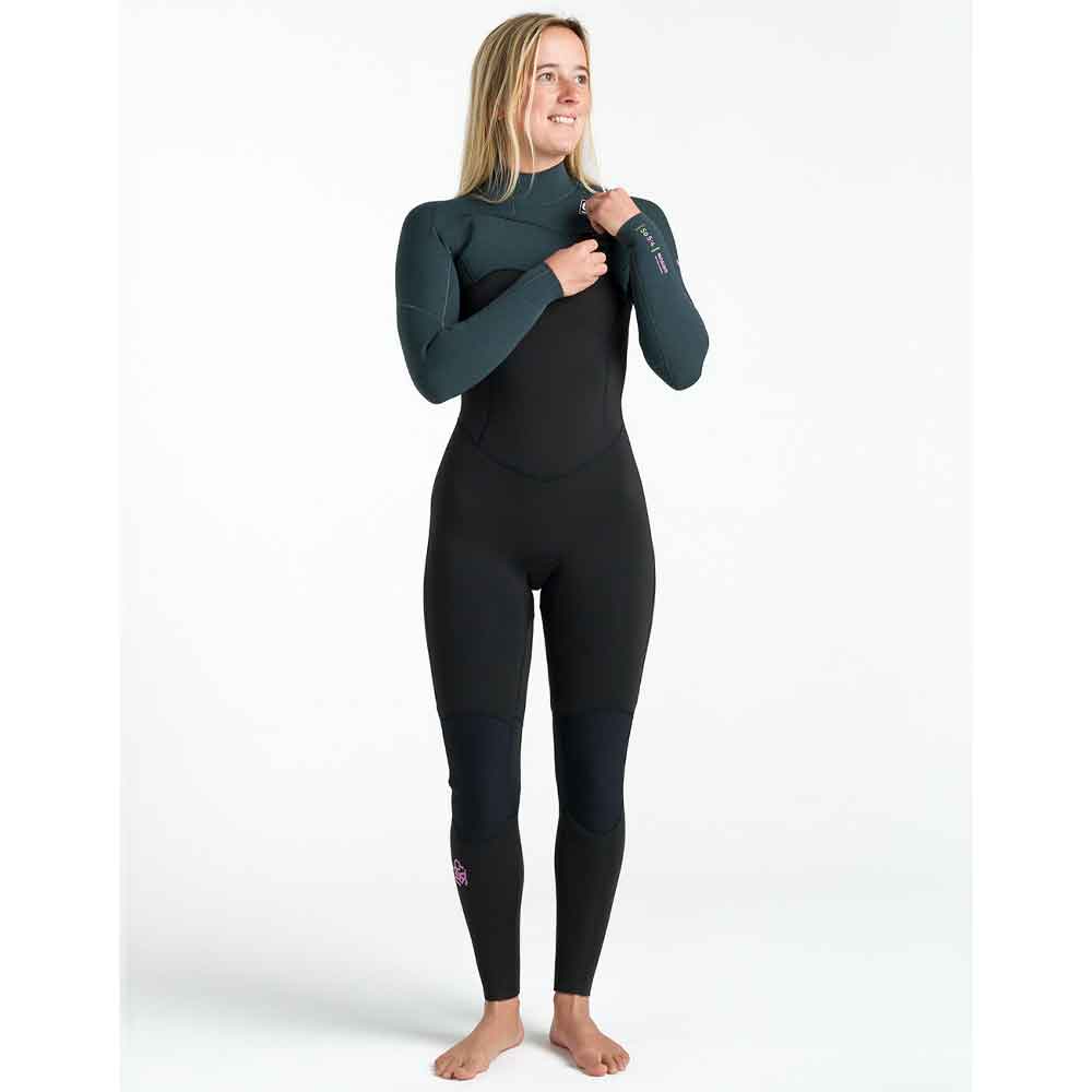 C-Skins NuWave Solace 5/4/3 Womens ChestZip Black Forest Mulberry