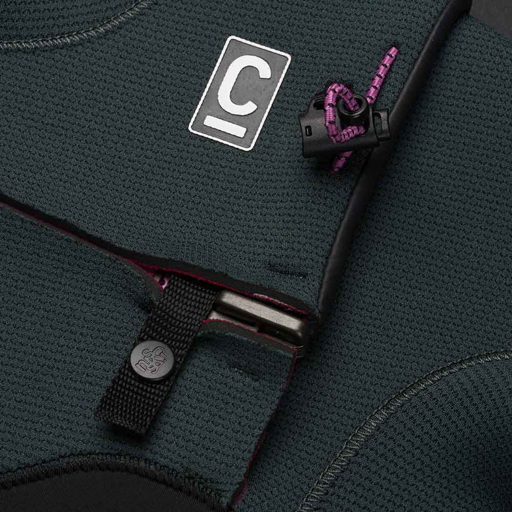 C-Skins NuWave Solace 5/4/3 Womens ChestZip Black Forest Mulberry