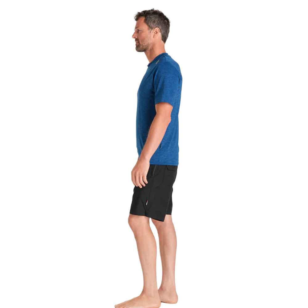 C-Skins NuWave UV Mens Short Sleeve Surf Tee Deep Blue