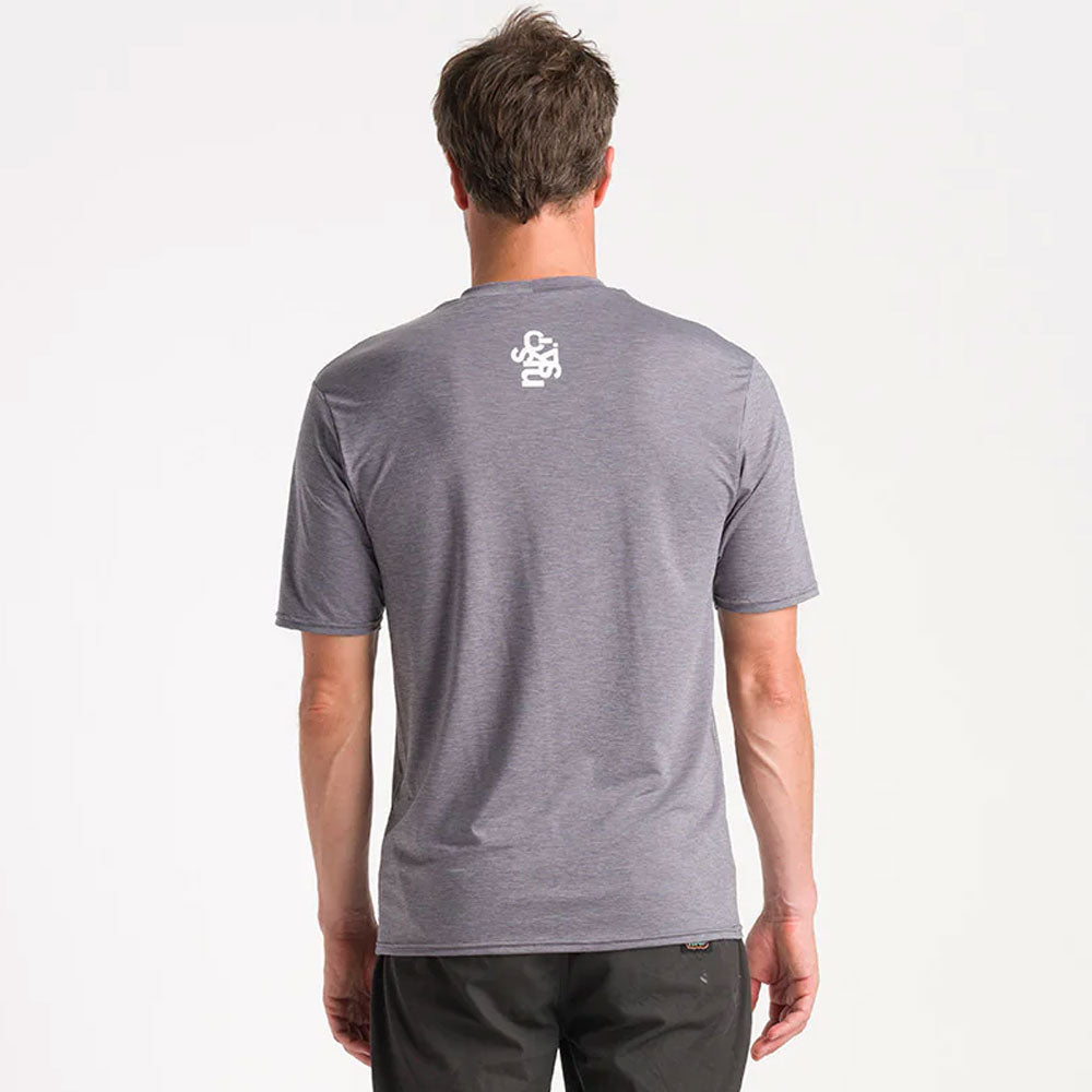 C-Skins NuWave UV Surf Tee - Deep Grey Heather
