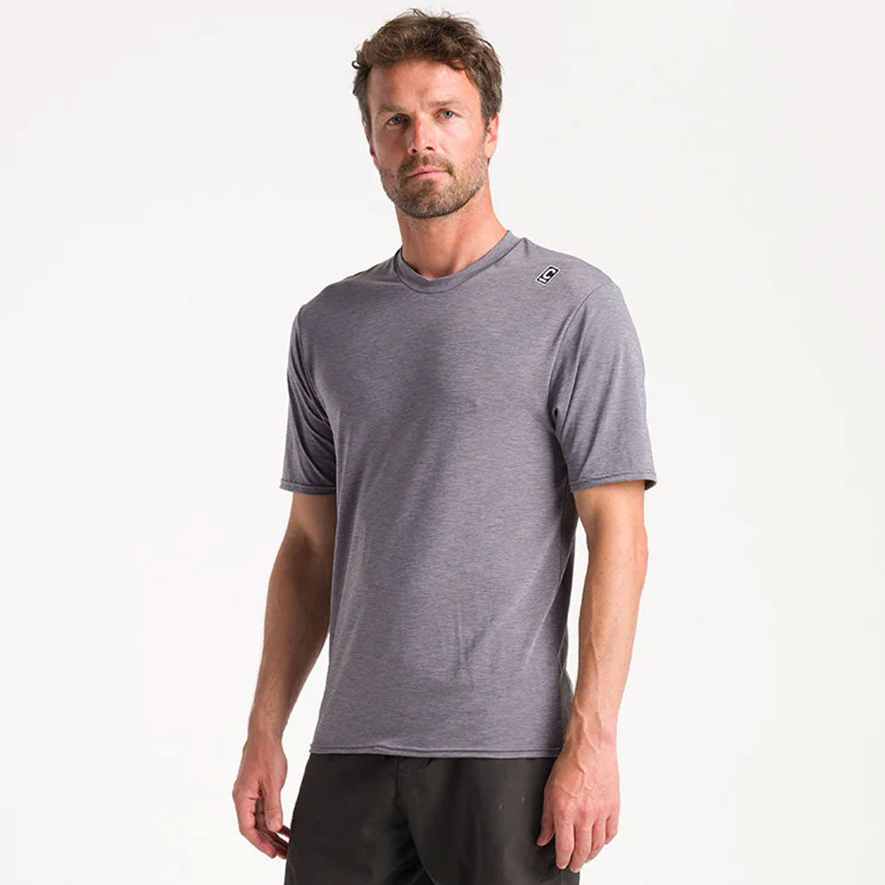 C-Skins NuWave UV Surf Tee - Deep Grey Heather