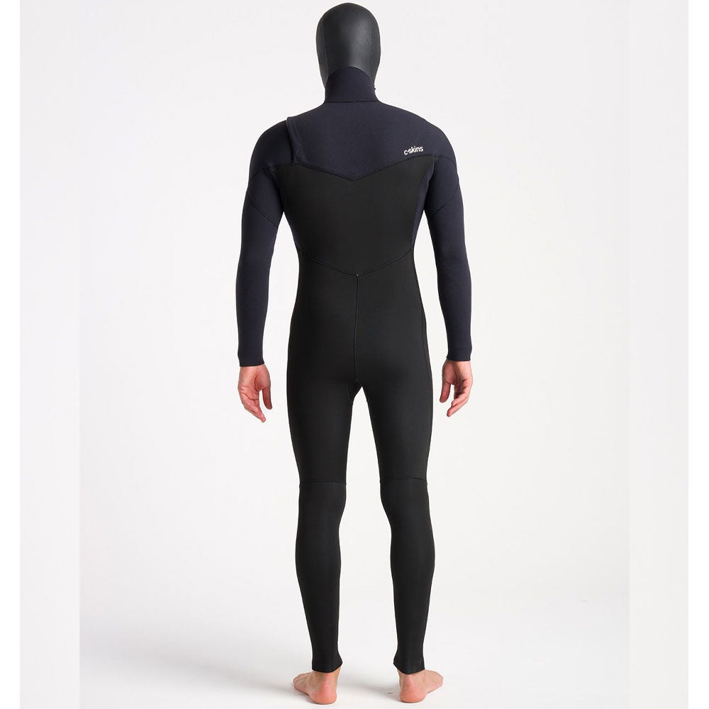 C-Skins Session 5/4/3mm Hooded Winter Wetsuit - Black/Black/White