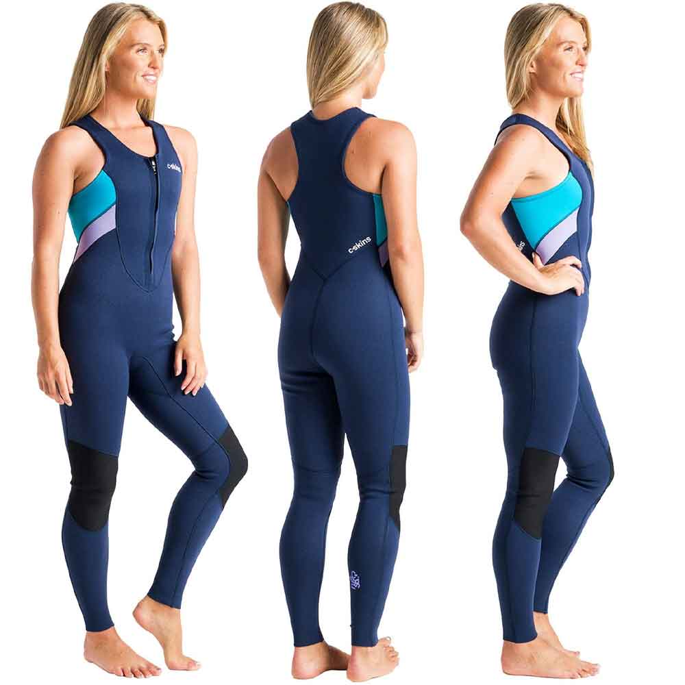 C-Skins Womens 2mm Element Long Jane Bluestone