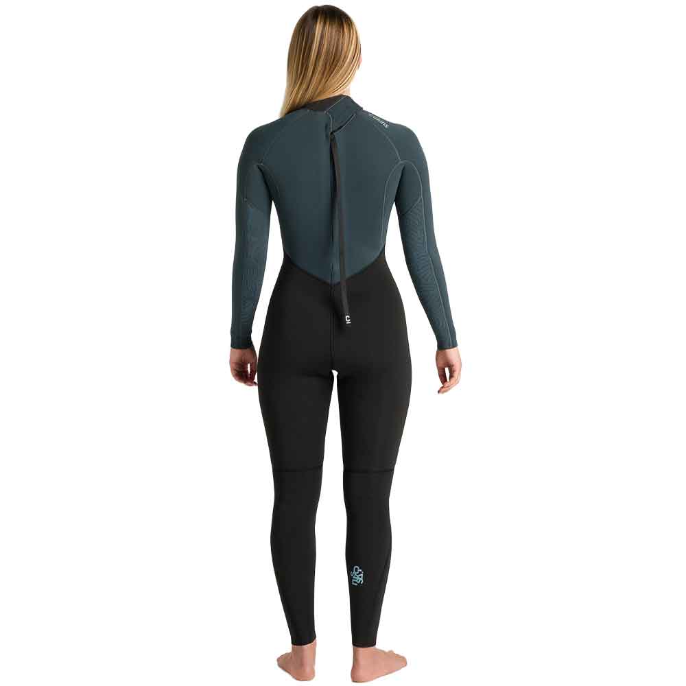 C-Skins Womens Surflite 4/3 GBS Back Zip Full Wetsuit Raven