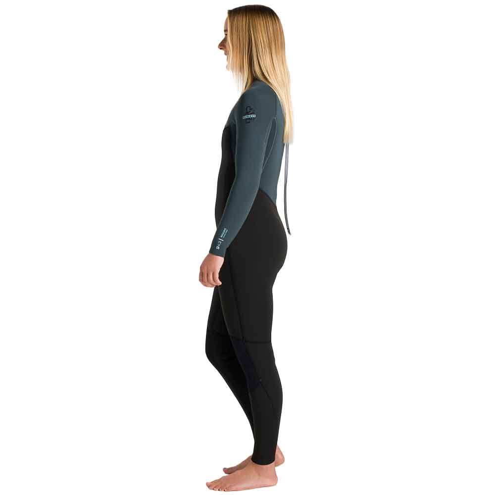 C-Skins Womens Surflite 4/3 GBS Back Zip Full Wetsuit Raven