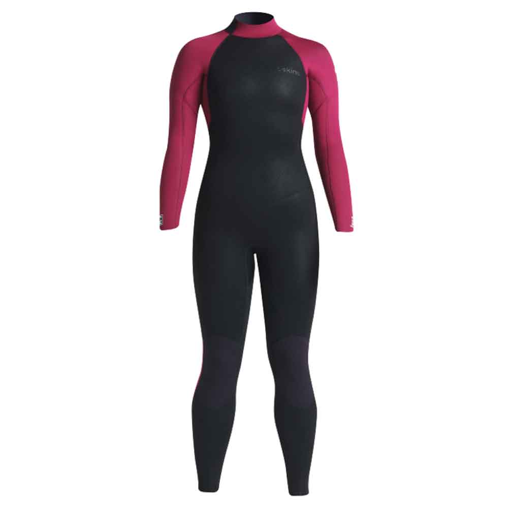 C-Skins Womens Surflite 4/3 GBS Back Zip Full Wetsuit Raven