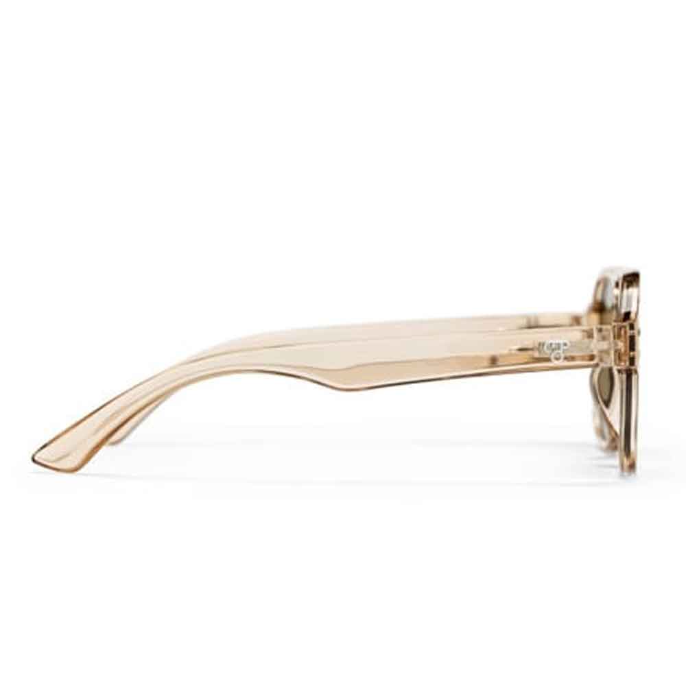 Chpo Cocas Sunglasses Camel with Green With Lens
