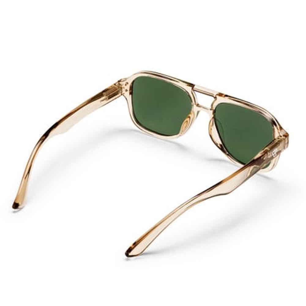 Chpo Cocas Sunglasses Camel with Green With Lens