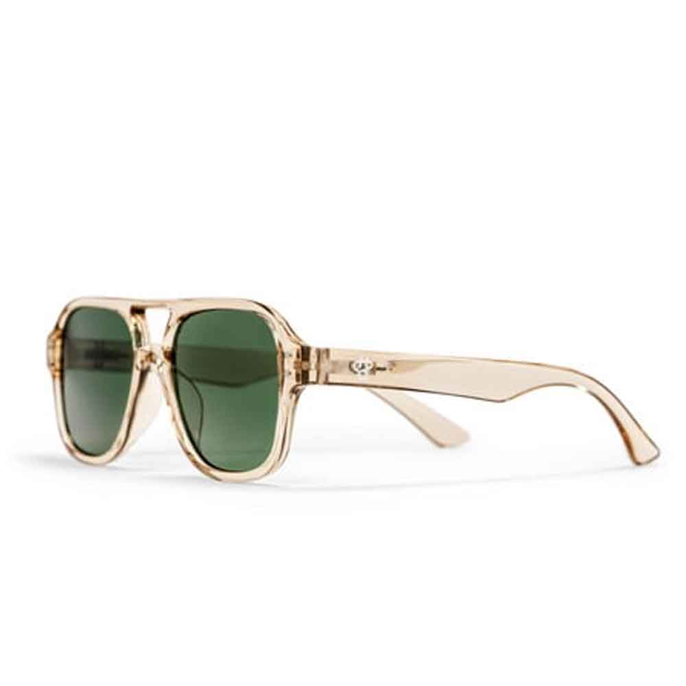 Chpo Cocas Sunglasses Camel with Green With Lens