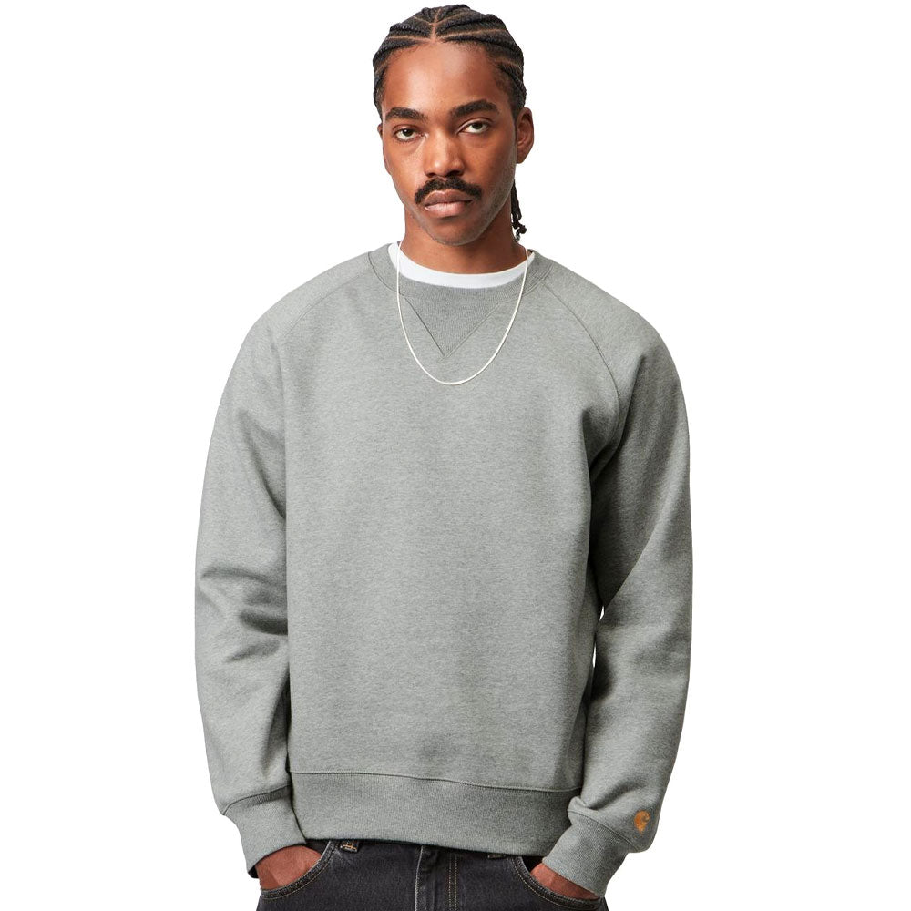 Carhartt WIP Chase Sweatshirt Grey Heather / Gold