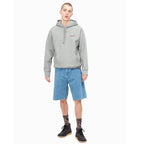 Carhartt WIP Hooded American Script Sweatshirt Grey Heather