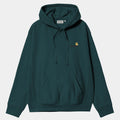 Carhartt WIP Hooded American Script Sweatshirt Lagoon