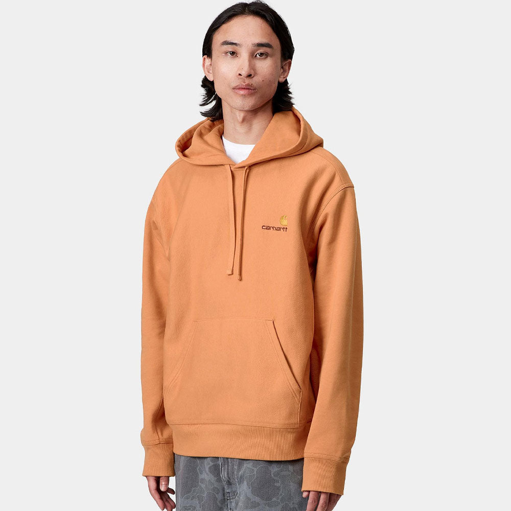 Carhartt WIP Hooded American Script Sweatshirt Redhaven