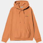 Carhartt WIP Hooded American Script Sweatshirt Redhaven